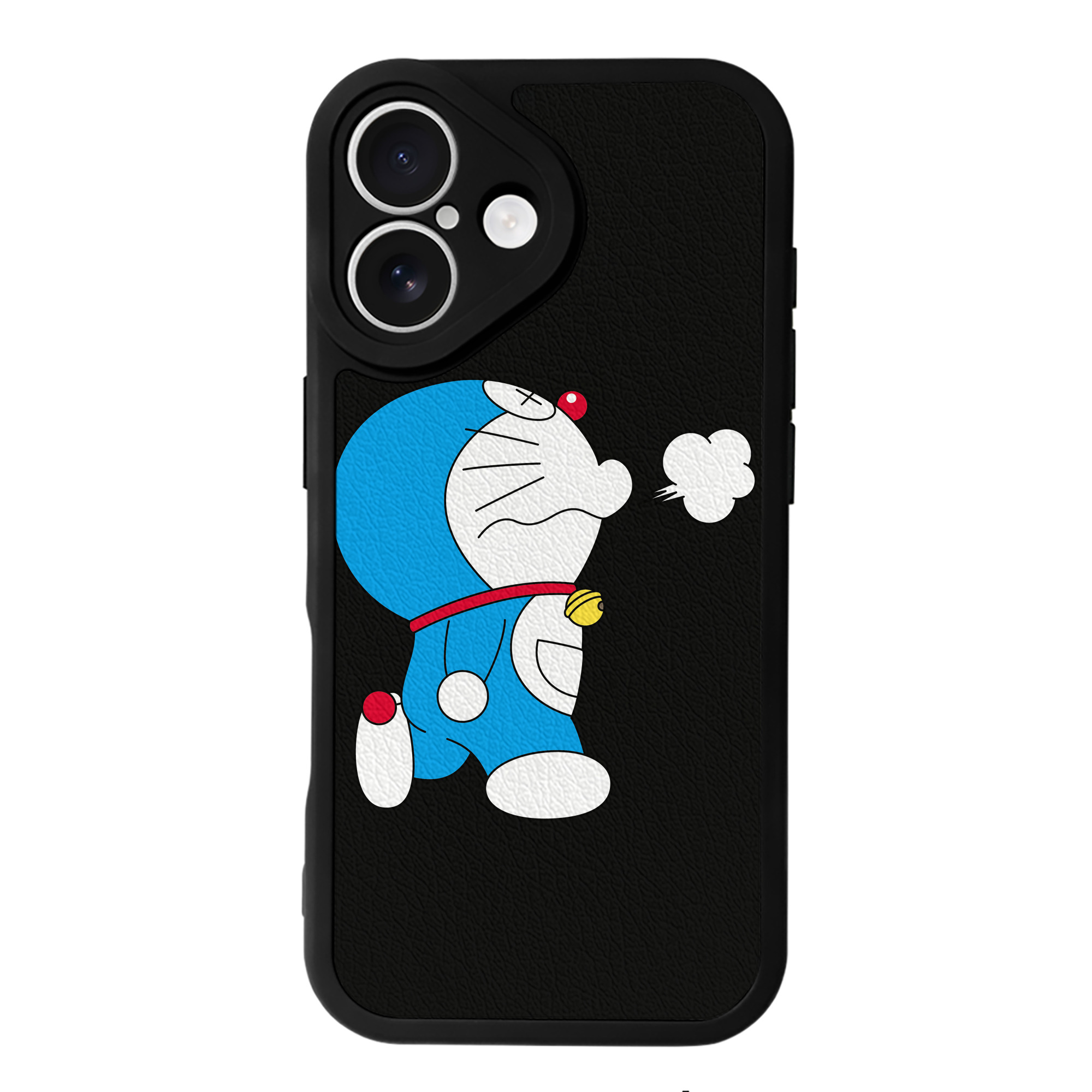 （画像用） ドラえもん Doraemon 【iPhone 16シリーズ対応】シリコンスマホケース（レザー調） 材質：シリコン